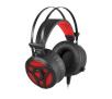 Słuchawki przewodowe z mikrofonem Genesis Neon 360 Nauszne Czarno-czerwony
