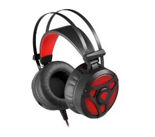 Genesis Neon 360 Nauszne Czarno-czerwony