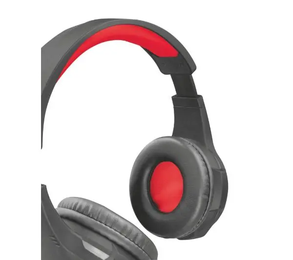 Trust GXT 307 RAVU Nauszne Czarno-czerwony