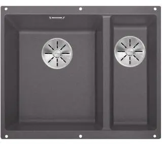 Blanco SUBLINE 340/160-U 523549 Komora z lewej strony Granitowy Szarość skały - Kup na Raty - RRSO 0%