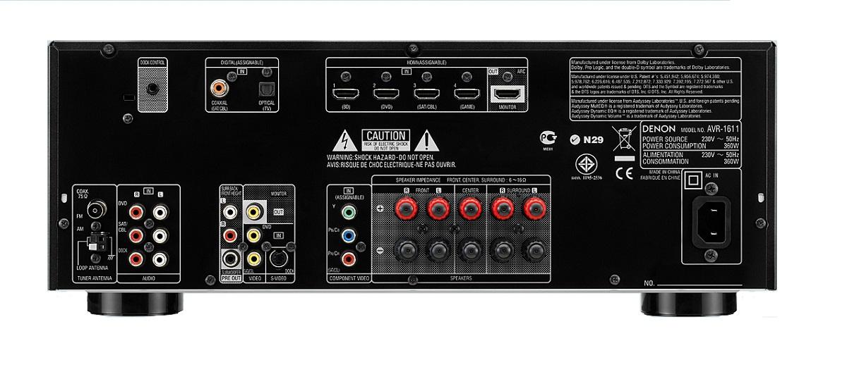 Amplituner Denon AVR-1611 (czarny) - Opinie, Cena - RTV EURO AGD