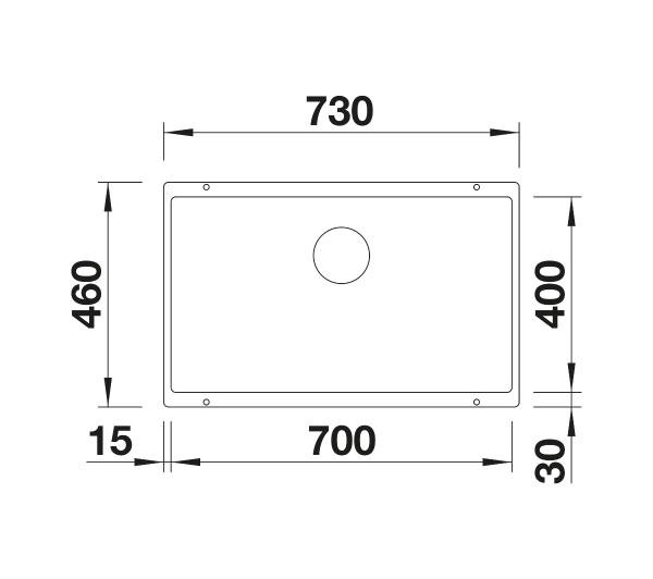 Blanco SUBLINE 700-U 523451 Granitowy Kawa - Kup na Raty - RRSO 0%