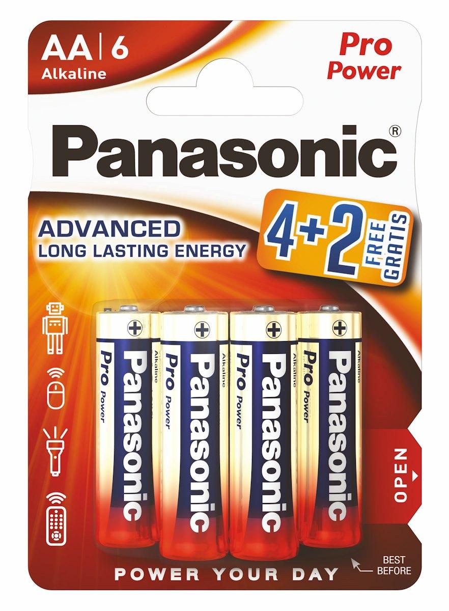 Baterie Panasonic AA Pro Power (4 + 2 szt.)