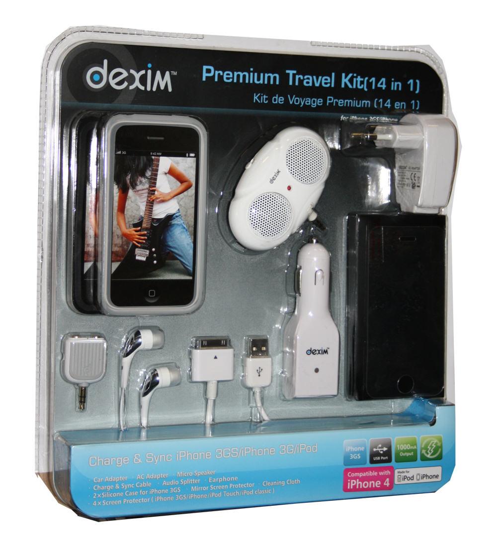 Zestaw Dexim DPA035 Premium Travel Kit 14 w 1 (biały)