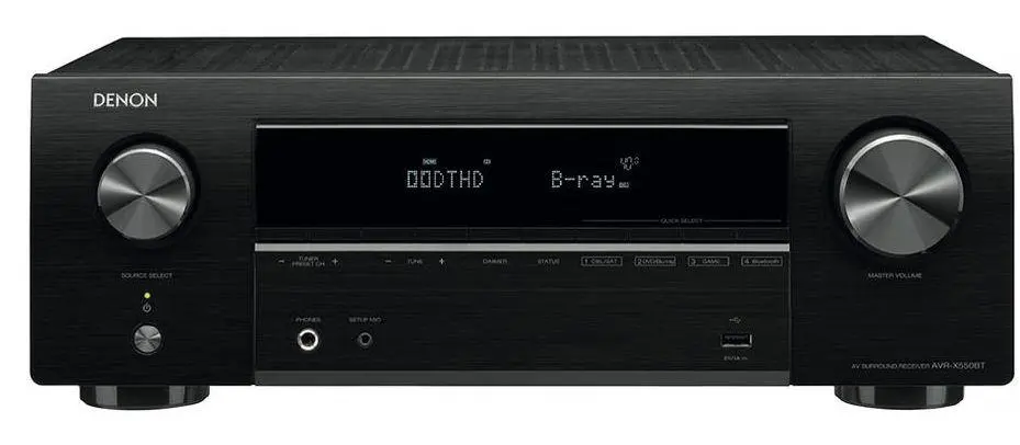 Amplituner Denon AVR-X550BT 5.1-kanałowy Bluetooth Czarny