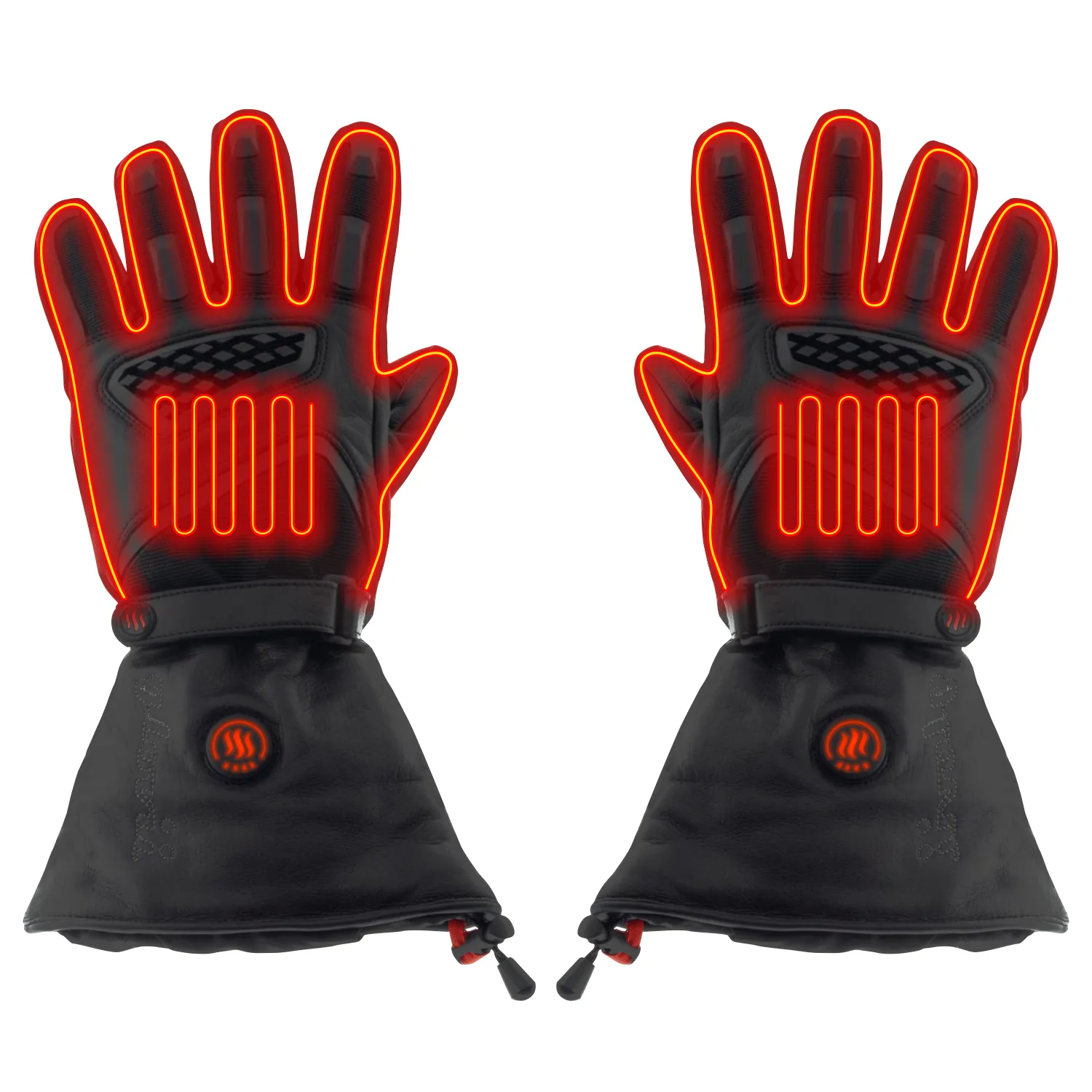 Ogrzewane rękawice motocyklowe GLOVII GS1XL XL Czarny