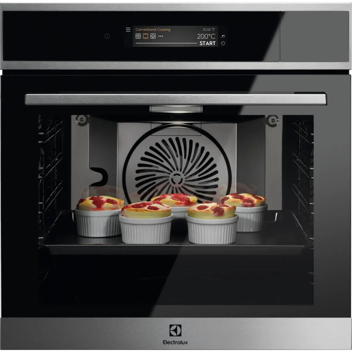 Piekarnik elektryczny parowy Electrolux 900 SteamPro EOA9S31CX Termoobieg Termosonda Zdalne sterowanie Czarno-stalowy