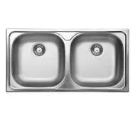 【だにえる】 Zlewozmywak granitowy 2-komorowy - nero | Deante