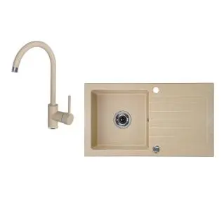 Deante Zorba ZQZV7113 Piaskowy + bateria stojąca Piaskowy - DRUGI -30%, ALBO 5-TY ZA 1ZŁ - Kup na Raty - RRSO 0%