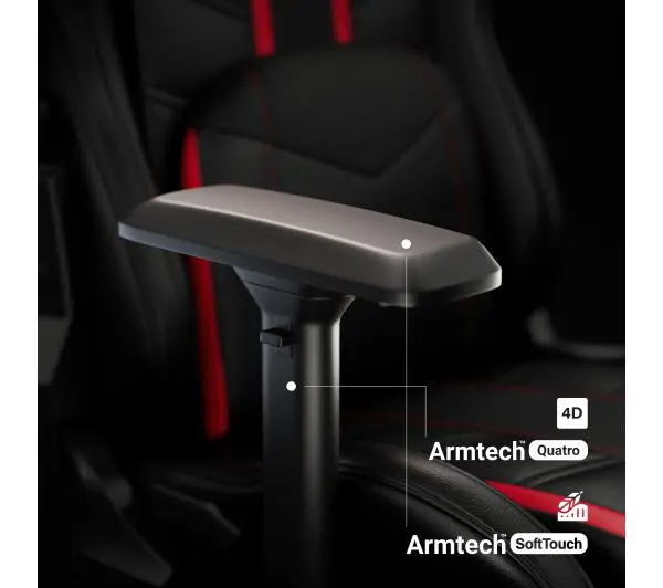 Diablo Chairs X-Ray 2.0 King Size Gamingowy do 160kg Skóra ECO Czarno-czerwony - Kup na Raty - RRSO 0%