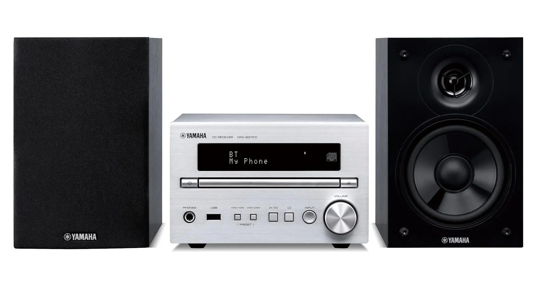 Wieża Yamaha PianoCraft MCR-B270D 40W Bluetooth Radio FM, DAB+ Srebrny