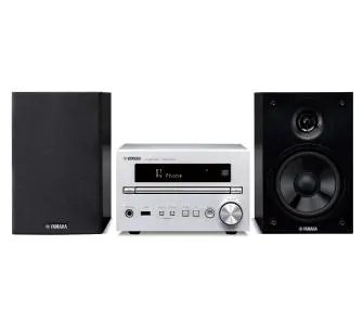 Wieża Yamaha PianoCraft MCR-B370D 40W Bluetooth Radio FM, DAB+ Srebrny