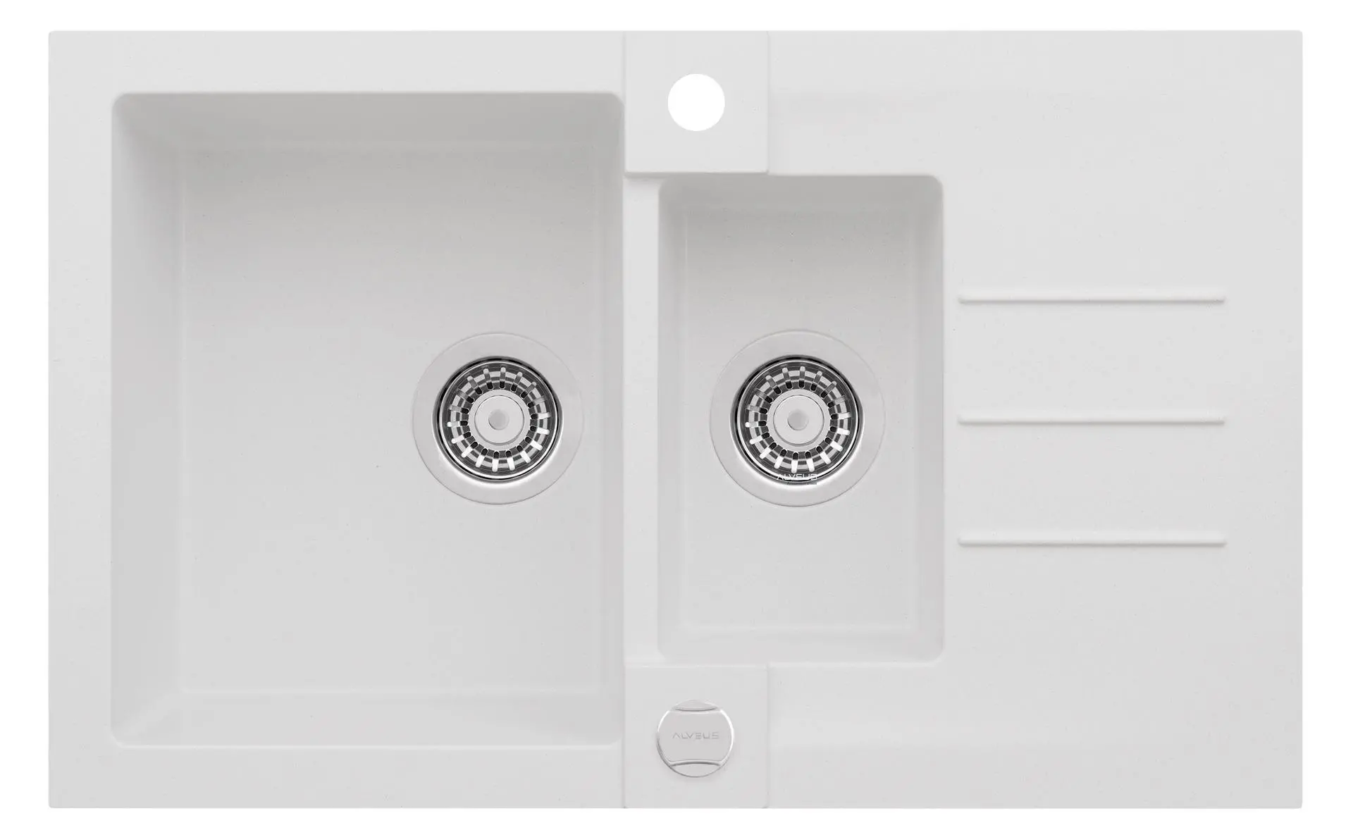 Zlewozmywak Alveus Rock 70 1217011 Granitowy Biały
