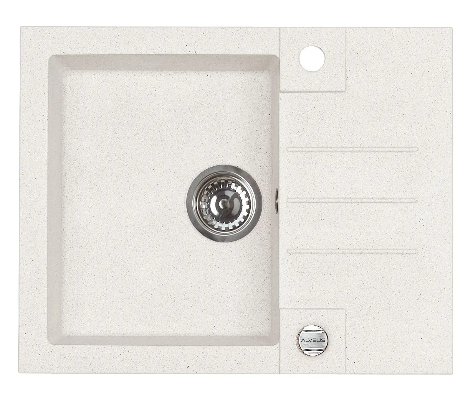 Zlewozmywak Alveus Rock 30 1213011 Granitowy Biały