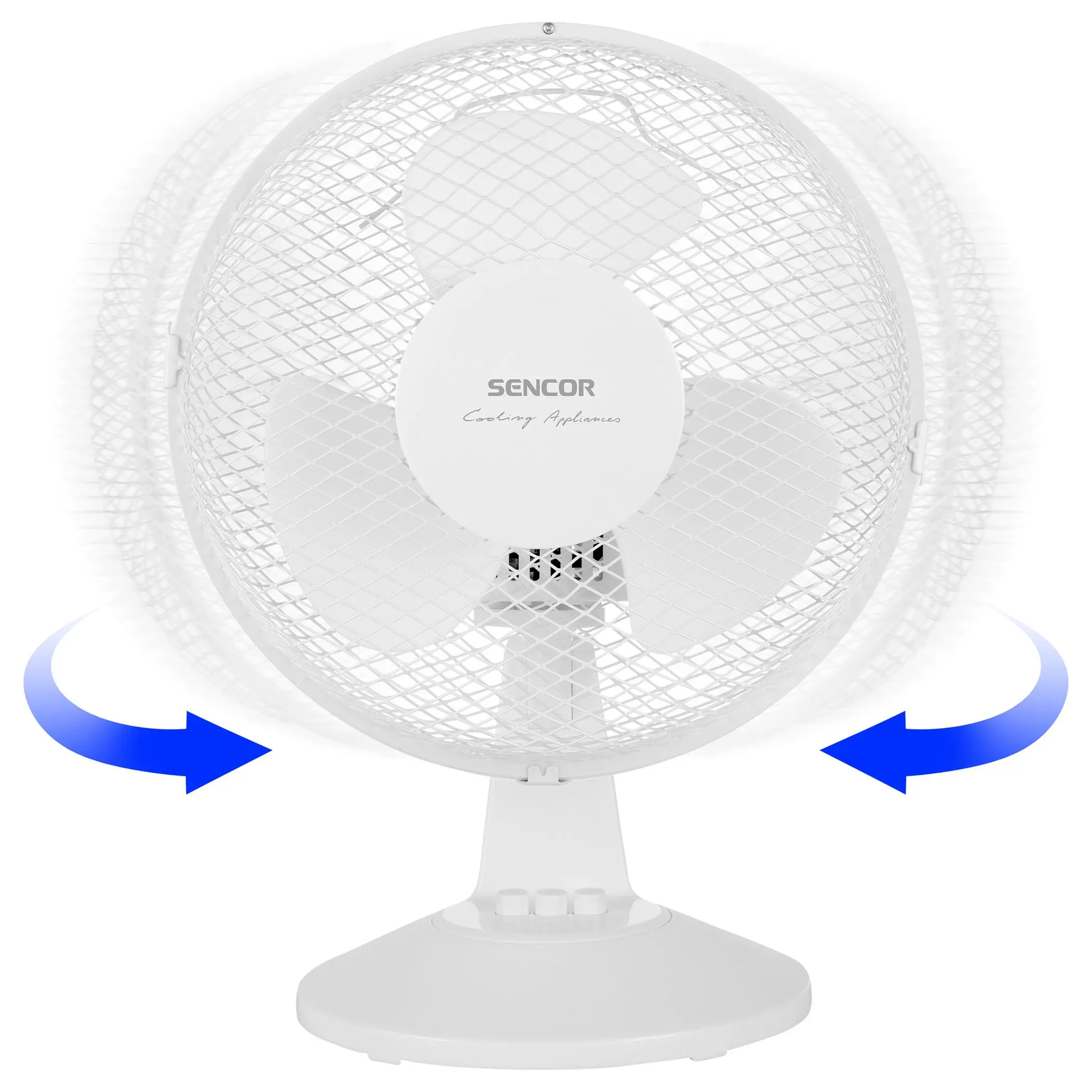 Фото Вентилятор настільний Sencor SFE 2310WH