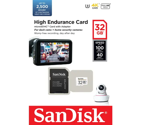 SANDISK High Endurance microSDHC 32GB V30