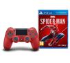 Pad Sony DualShock 4 v2 (czerwony) + Marvel’s Spider-Man