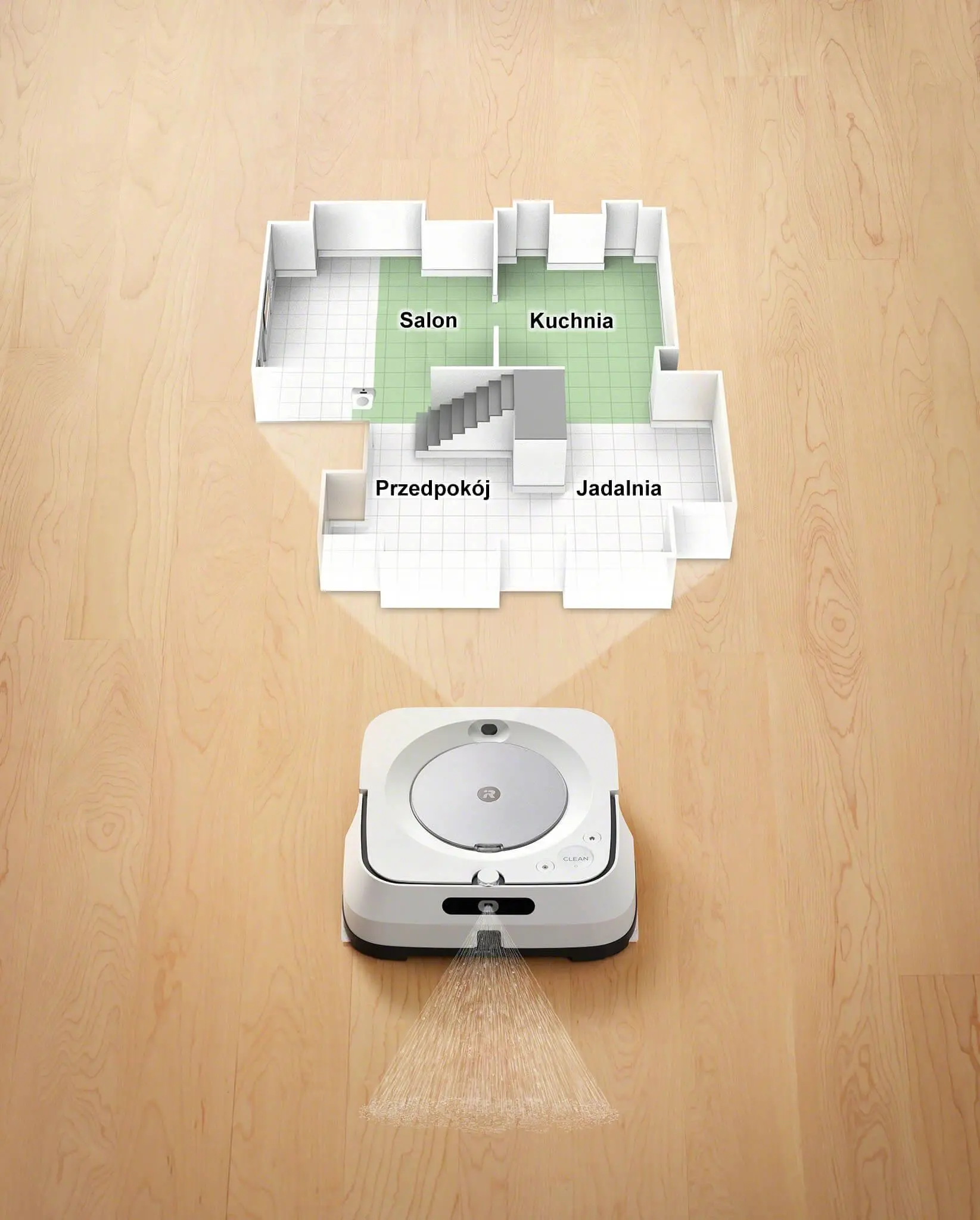 Robot mopujący iRobot Braava jet m6 Funkcja mopowania