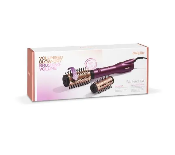 BaByliss Big Hair Dual Hot Air Styler AS950E 650W Jonizacja Obrotowa Zimny nawiew Średnica szczotki 40mm 50mm - ⚡ BESTSELLERY ⚡