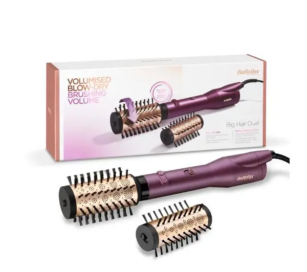 BaByliss Big Hair Dual Hot Air Styler AS950E 650W Jonizacja Obrotowa Zimny nawiew Średnica szczotki 40mm 50mm - ⚡ BESTSELLERY ⚡