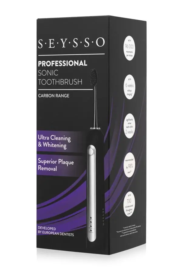 Szczoteczka soniczna SEYSSO Carbon Professional