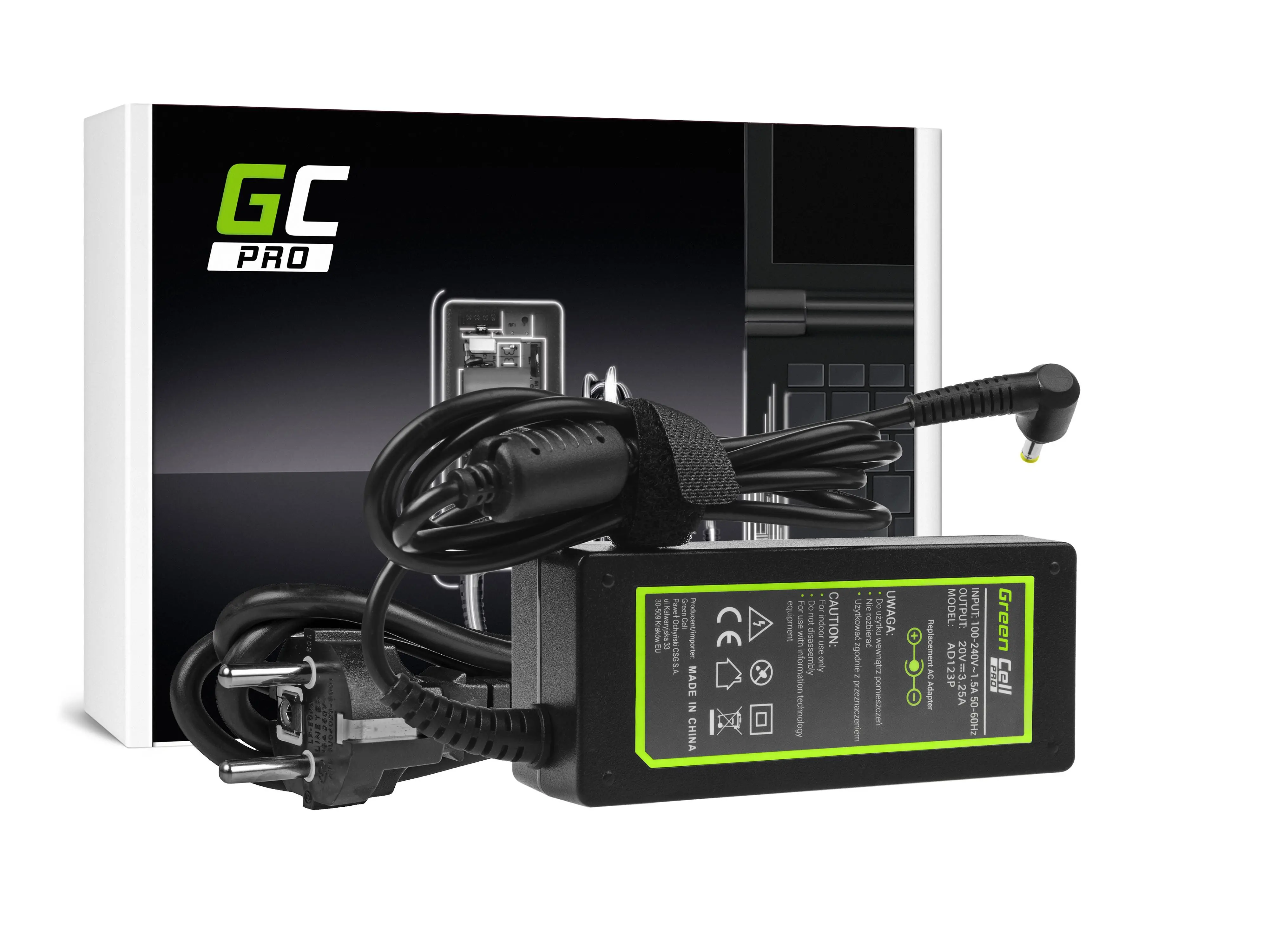 Zasilacz do laptopa Green Cell Pro AD123P Lenovo 65W