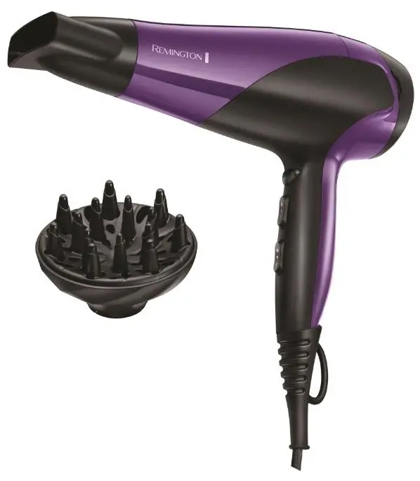 Suszarka do włosów Remington Ionic Dry 2200 D3190 Jonizacja Dyfuzor Zimny nawiew 2200W 2 prędkości 3 temperatury