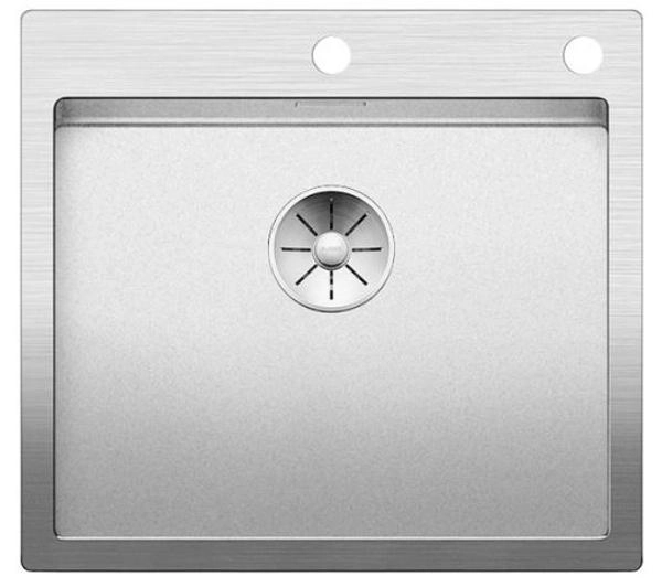 Zlewozmywaki kuchenne - Blanco CLARON 500-IF/A 523393 Stalowy Srebrny