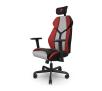Fotel SPC Gear EG450 CL Gamingowy  do 120kg Tkanina Szaro-czerwony