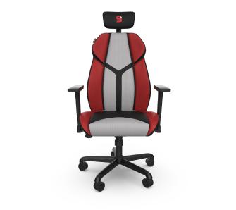 Fotel SPC Gear EG450 CL Gamingowy  do 120kg Tkanina Szaro-czerwony