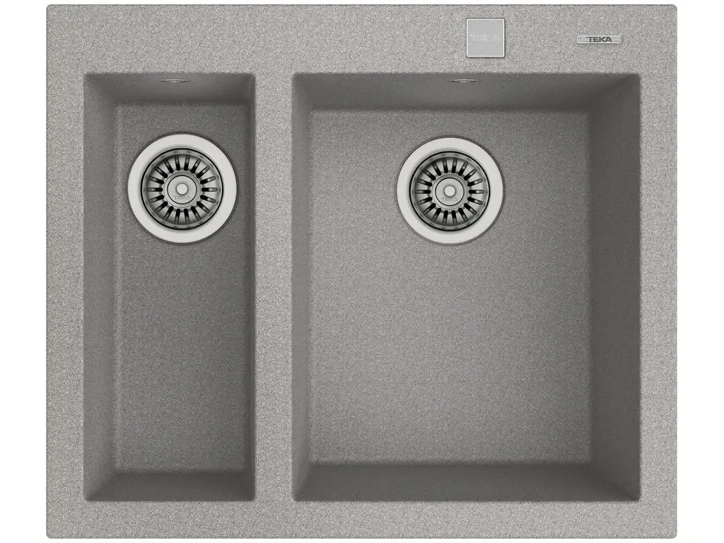 Zlewozmywak Teka FORSQUARE 2B 590 TG Granitowy Kamienny szary