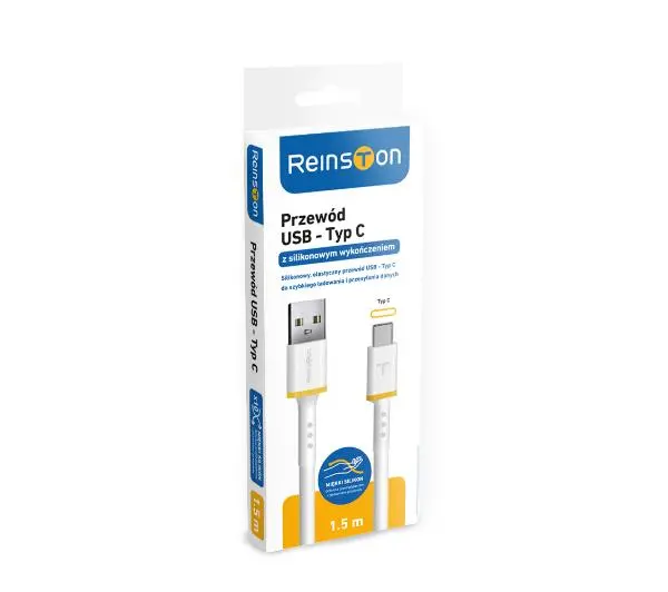 Reinston EKT33 USB-C 1,5m Biały - ⚡ BESTSELLERY ⚡