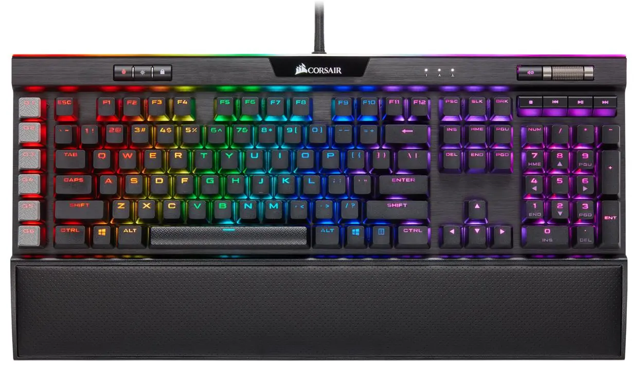 Klawiatura mechaniczna Corsair K95 RGB Platinum XT Cherry MX Speed Czarny