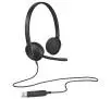 Słuchawki przewodowe z mikrofonem Logitech USB Headset H340 Nauszne Czarny