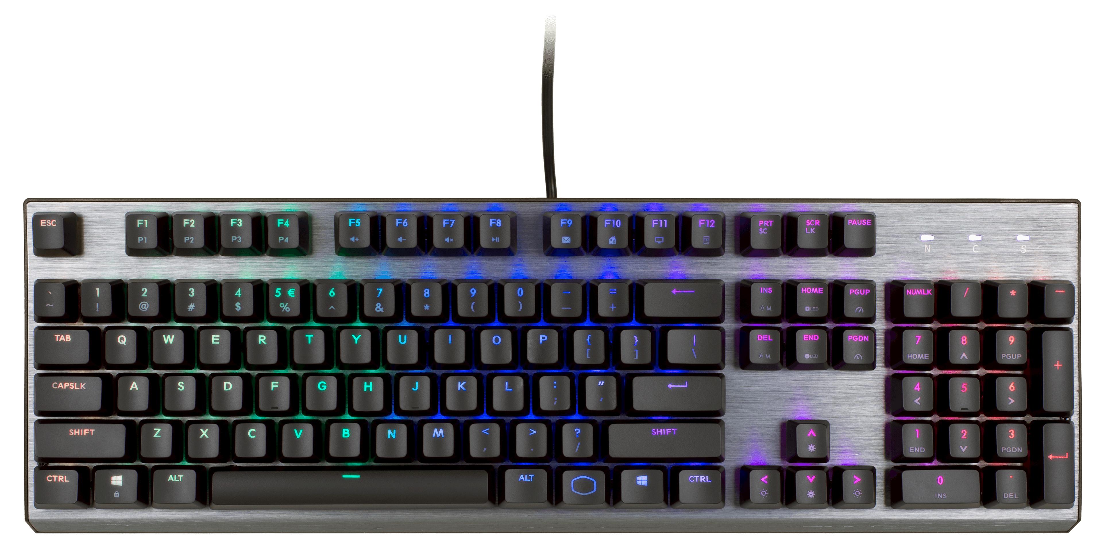 Klawiatura mechaniczna Cooler Master CK350 RGB Outemu Blue Czarny