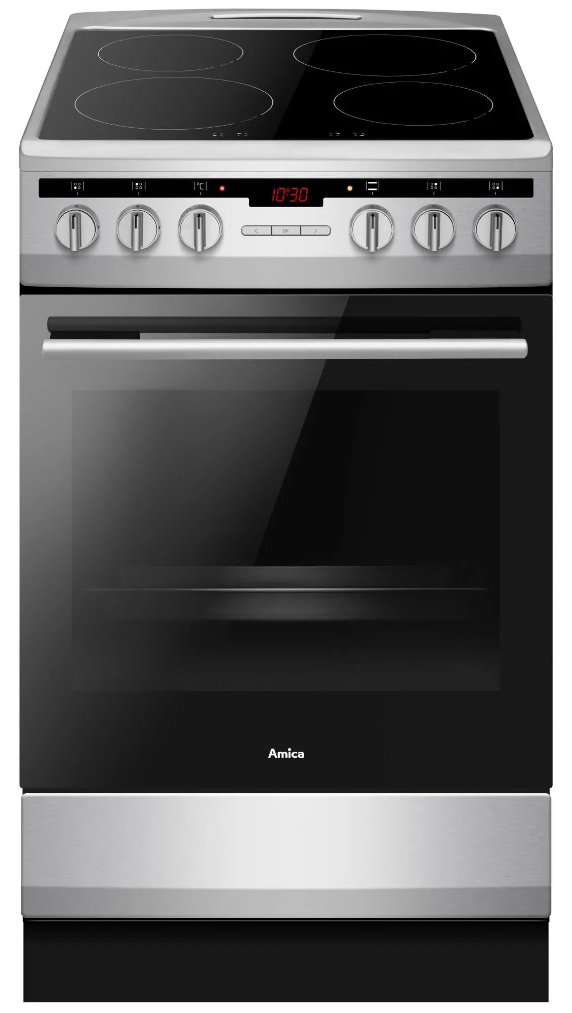 Kuchnia indukcyjna Amica 57IE3.323HTaD(Xv) Piekarnik parowy Termoobieg