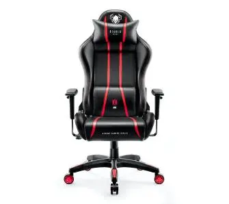 Fotel Diablo Chairs X-One 2.0 King Size Gamingowy do 160kg Skóra ECO Tkanina Czarno-czerwony