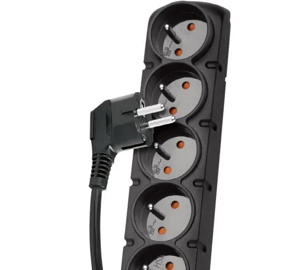 Acar F5 PRO 5 gniazd 3m Czarny