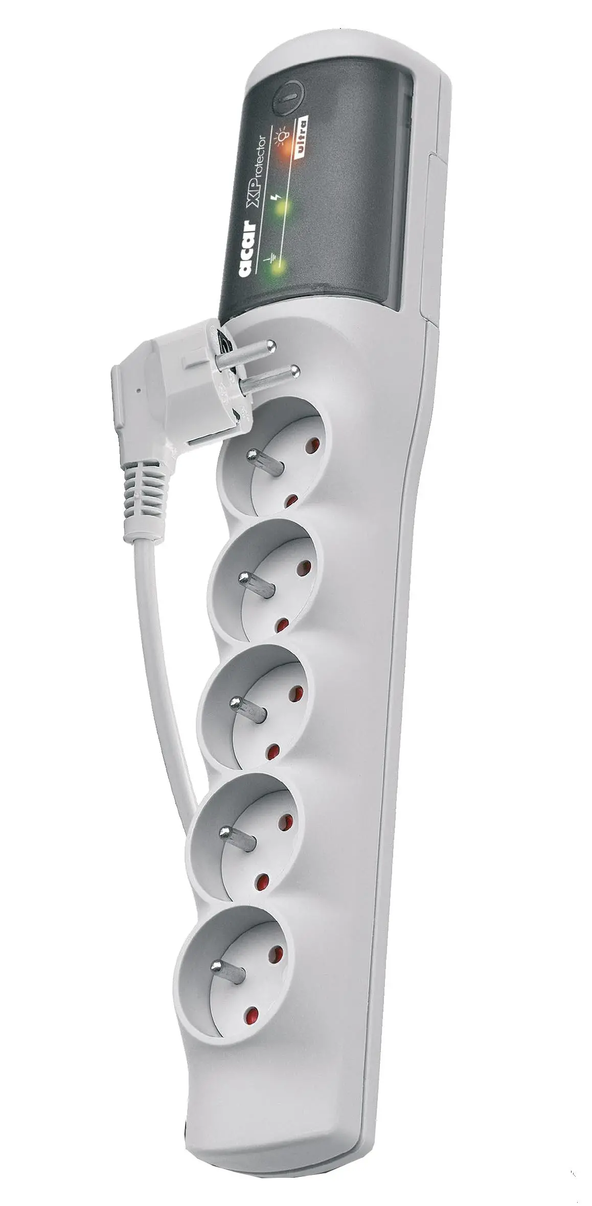 Listwa Acar XP ultra 5 gniazd 1,5m Szary