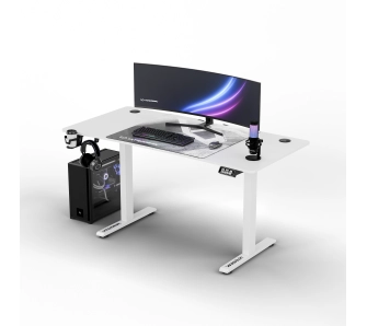 Biurko Ultradesk LEVEL V2 140cm Regulacja wysokości Biały