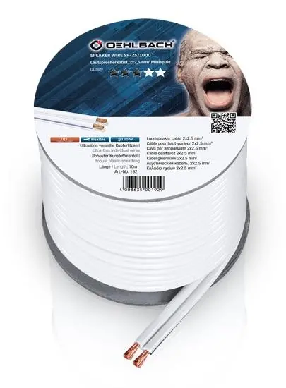 Kabel głośnikowy Oehlbach Speaker Wire SP-25 (192) 2x2,5mm 10m