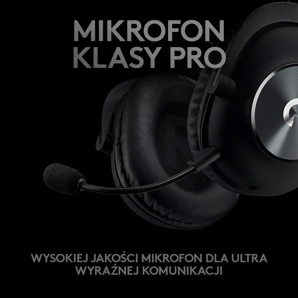 Słuchawki bezprzewodowe z mikrofonem Logitech G Pro X Lightspeed Nauszne Czarny