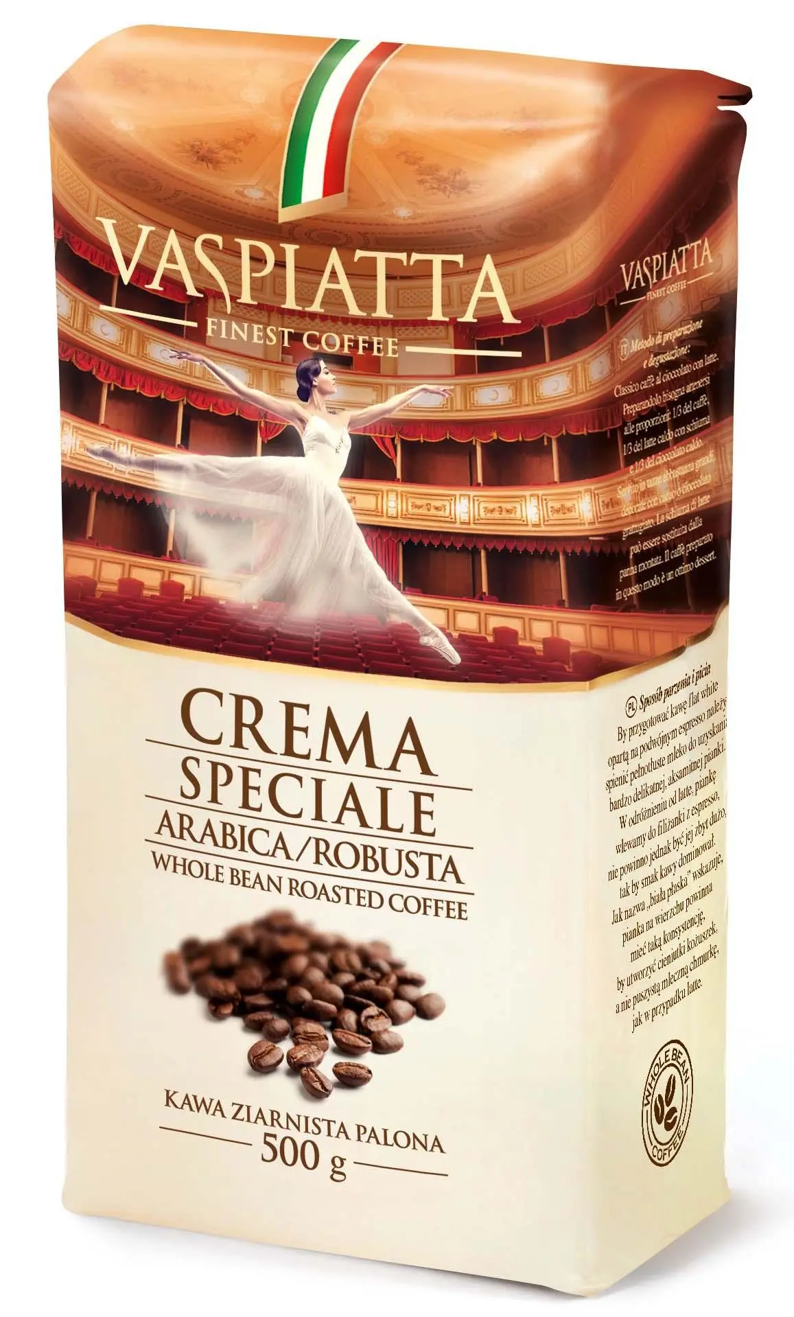 Kawa ziarnista Vaspiatta Crema Speciale 500g