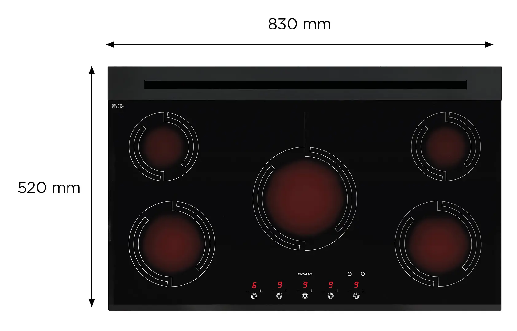 фото Газова варильна поверхня Dynaxo DynaCook X5 G20 2E