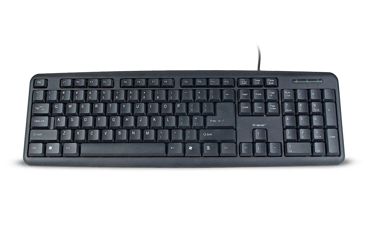 Klawiatura Tracer Maverick Black  USB Czarny