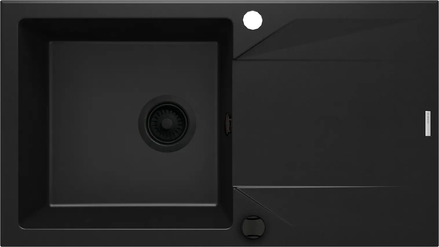 Zlewozmywak Deante Evora ZQJ N113 Granitowy Czarny