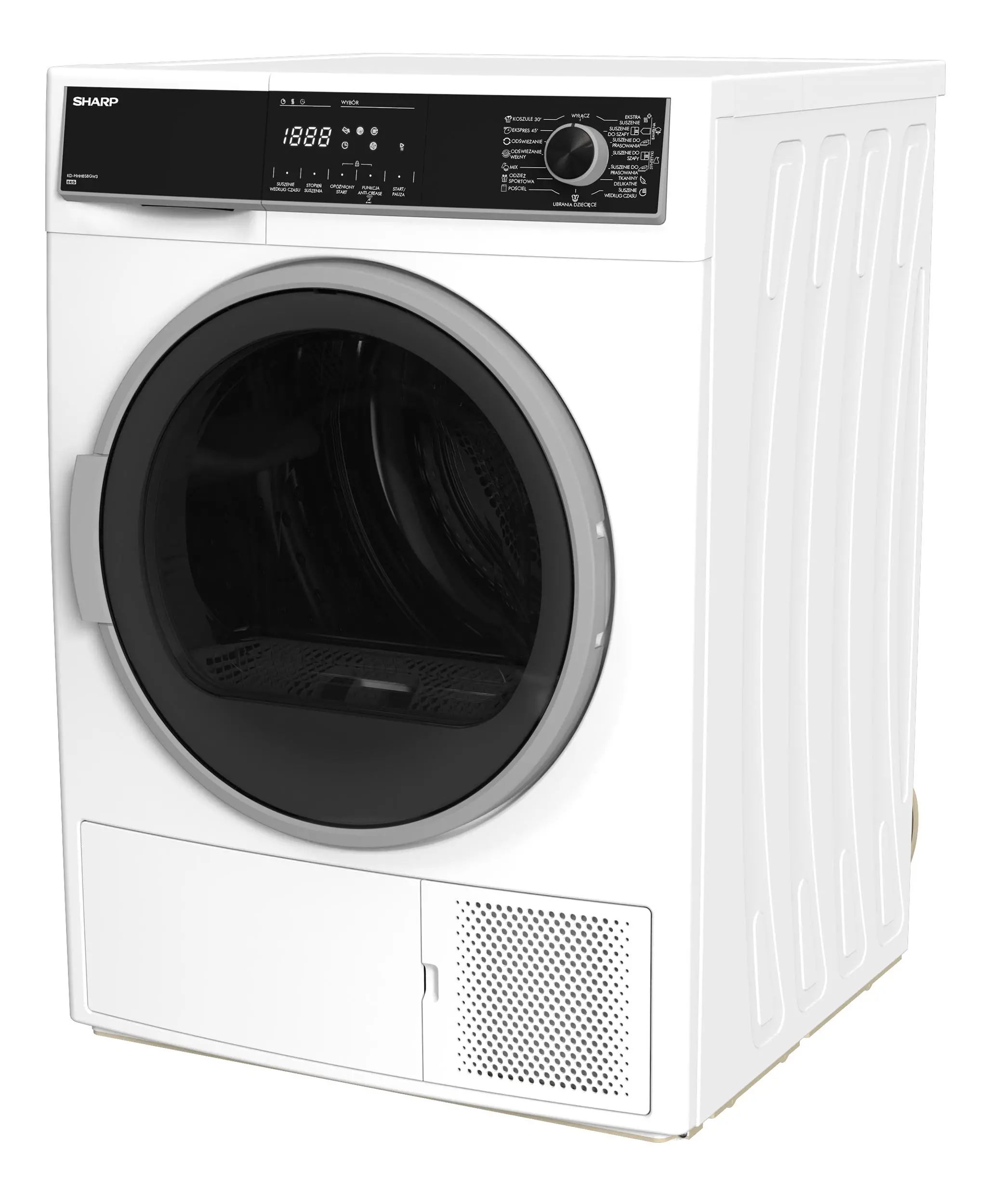 Sharp Warmepumpentrockner Kd Hhh8s8gw3 De 8 Kg