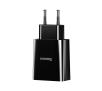 Ładowarka sieciowa Baseus Speed Mini Dual Charger, 2x USB, 2A, 10,5W (czarny)