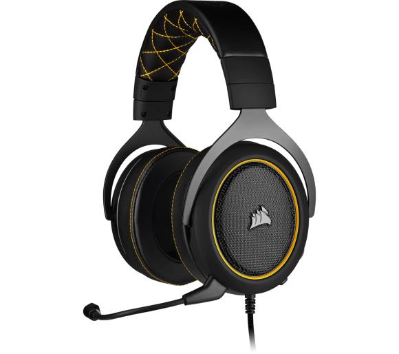 słuchawki z mikrofonem Corsair HS60 PRO SURROUND Gaming Headset CA-9011214-EU (żółty)