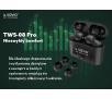 Słuchawki bezprzewodowe Savio TWS-08 PRO Dokanałowe Bluetooth 5.0 Czarny